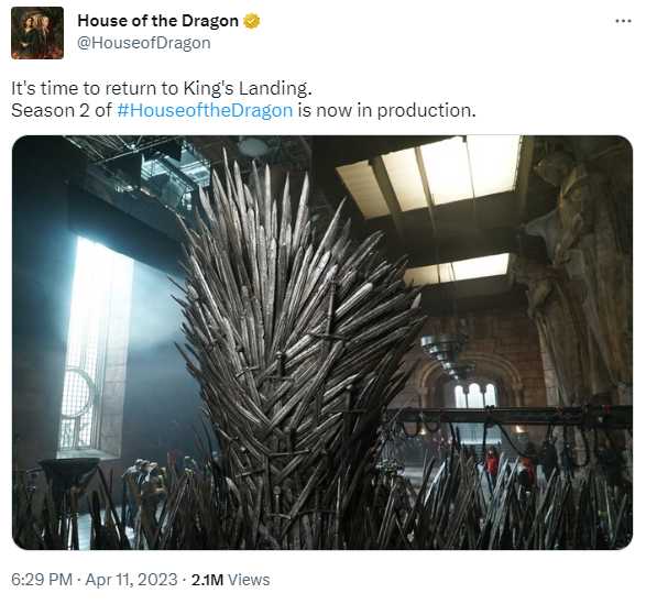 تولید فصل دوم سریال House of the Dragon آغاز شد - ویجیاتو
