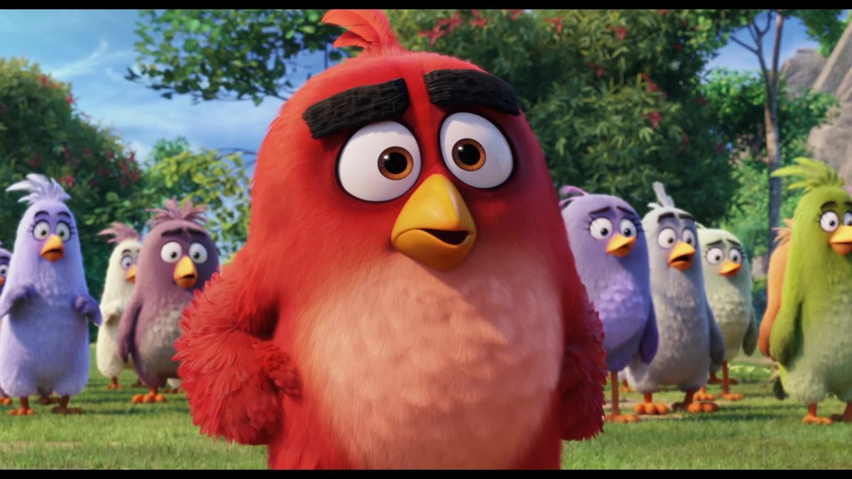 نمایی از انیمیشن The Angry Bird Movie