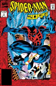 کاور شماره‌ی ۱ کمیک Spider-Man 2099 (برای دیدن سایز کامل روی تصویر تپ/کلیک کنید)