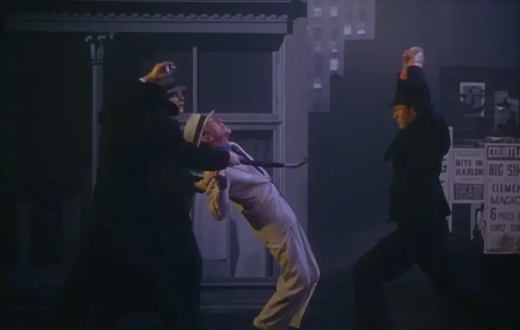 در باله‌ی شکار دختر فیلم The Band Wagon سال ۱۹۵۳ شاهد یک روایت جنایی به شکل رقص باشید.