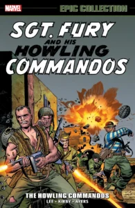 کاور شماره‌ی ۱ کمیک Sgt. Fury and his Howling Commandos (برای دیدن سایز کامل روی تصویر تپ/کلیک کنید)