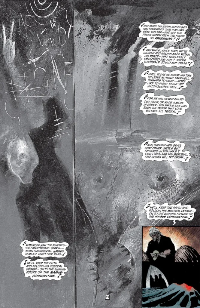 قافیه سازی با کنستانتاین در شماره‌ی ۴۰ کمیک John Constantine, Hellblazer