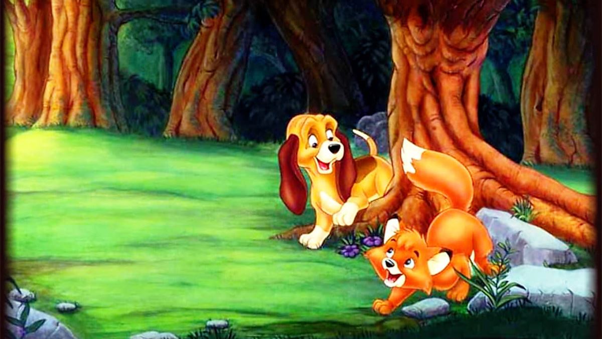 تصویری از انیمیشن روباه و سگ شکاری