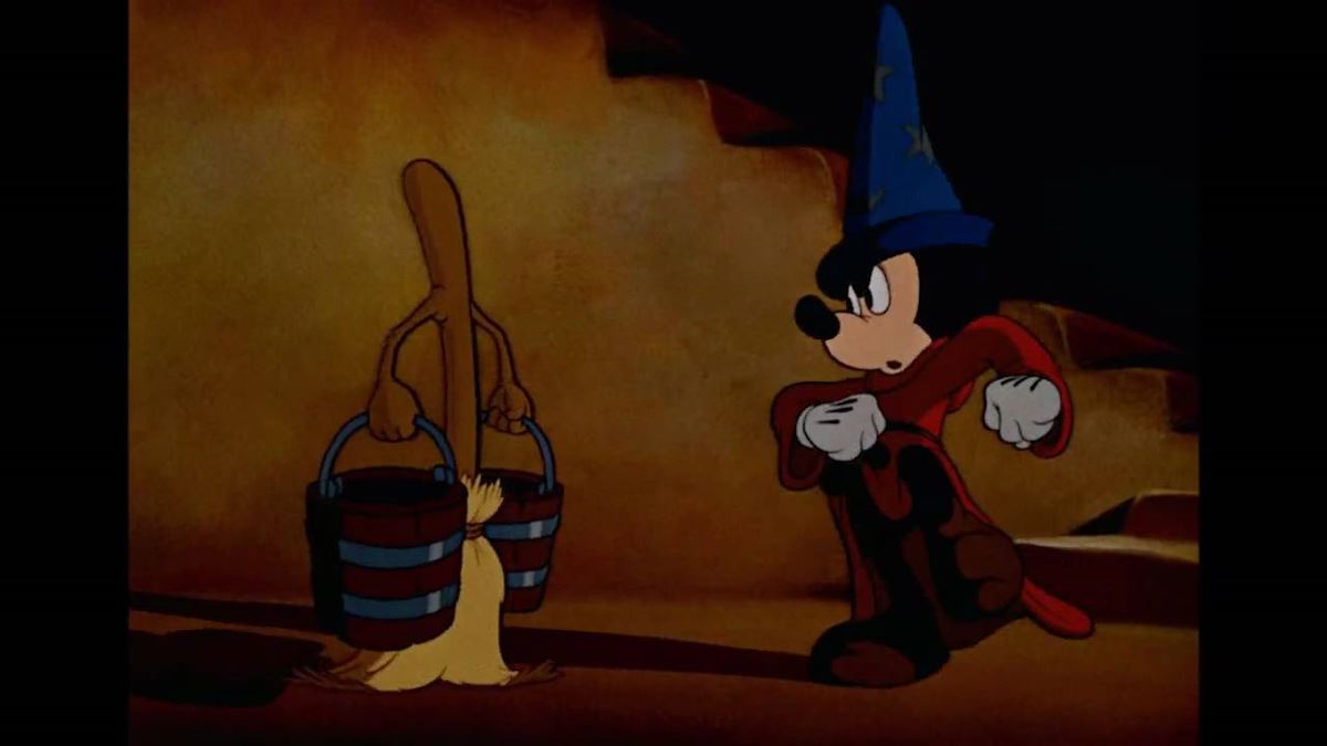 تصویری از The Broom از انیمیشن Fantasia
