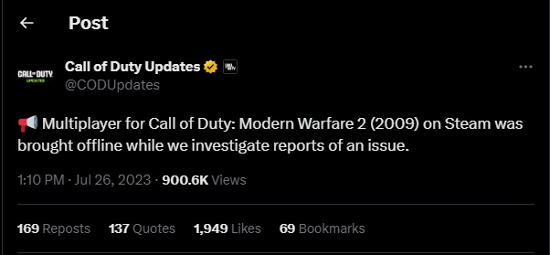 چطور یک ویروس سرورهای بازی Modern Warfare 2 را خاموش کرد؟ - ویجیاتو