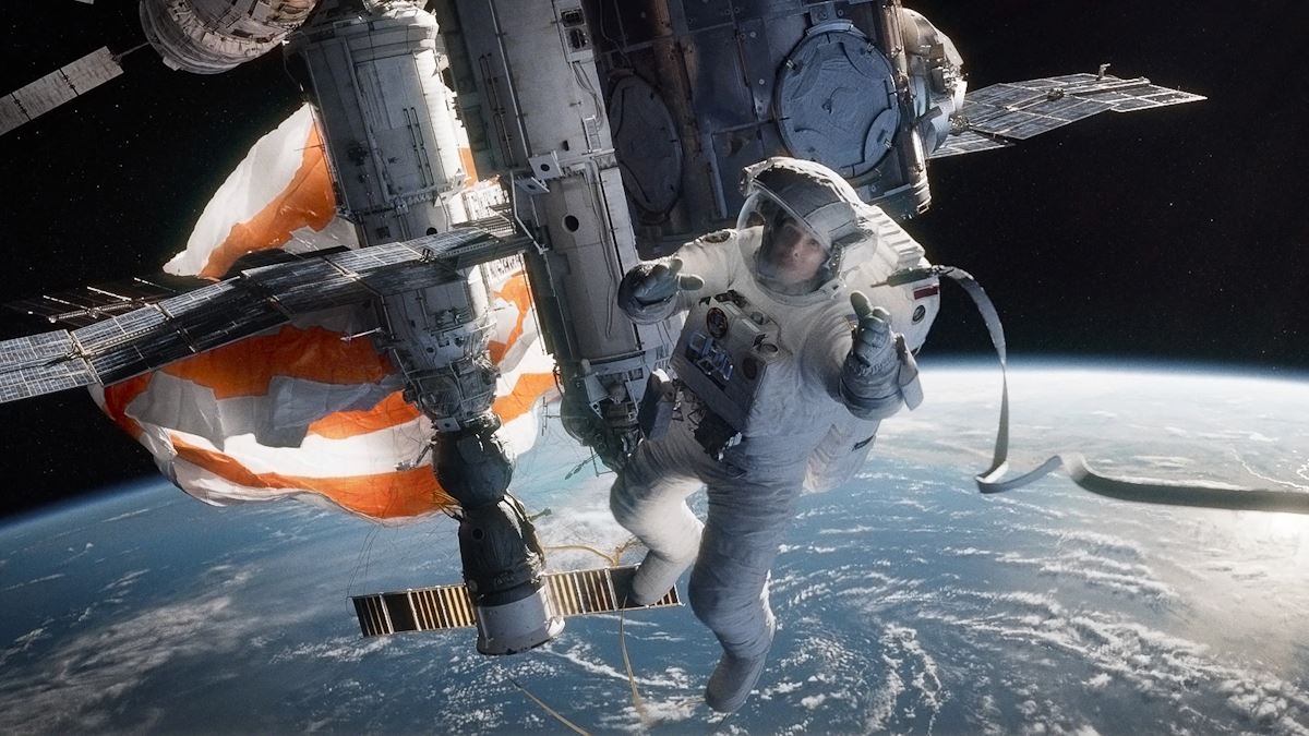 تصویری از فیلم علمی تخیلی Gravity