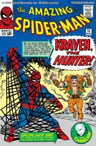 کریون شکارچی روی کاور شماره‌ی ۱۵ کمیک The Amazing Spider-Man (برای دیدن سایز کامل روی تصویر تپ/کلیک کنید)