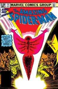 مونیکا رمبو در نقش کاپیتان مارول دوم روی کاور شماره‌ی ۱۶ کمیک The Amazing Spider-Man Annual (برای دیدن سایز کامل روی تصویر تپ/کلیک کنید)