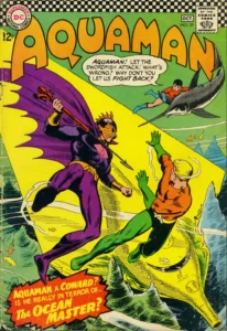 اوشن مستر روی کاور شماره‌ی ۲۹ کمیک Aquaman (برای دیدن سایز کامل روی تصویر تپ/کلیک کنید)