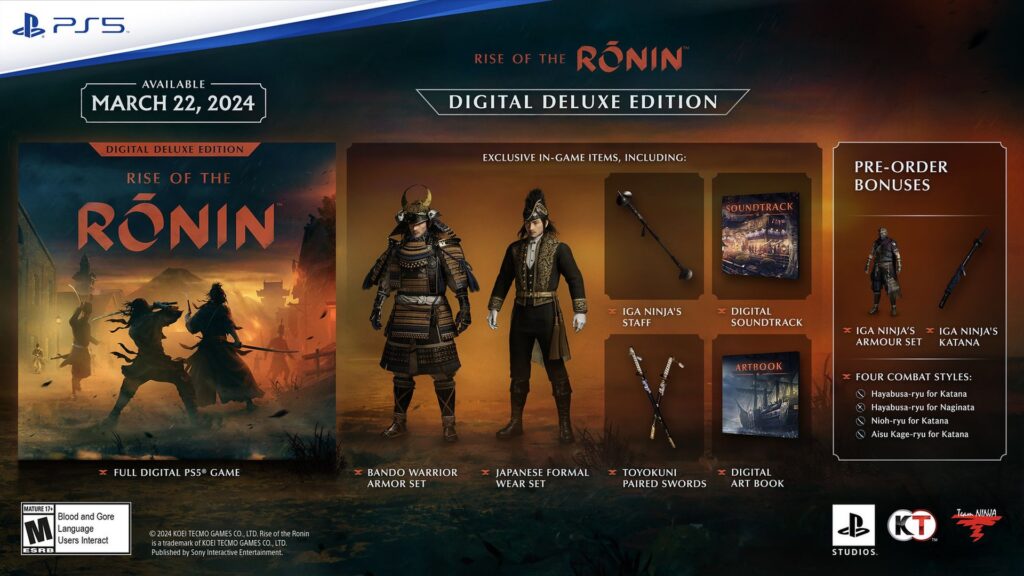 Rise of The Ronin Deluxe edition