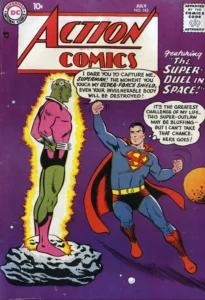 برینیاک روی کاور شماره‌ی ۲۴۲ کمیک Action Comics (برای دیدن سایز کامل روی تصویر تپ/کلیک کنید)