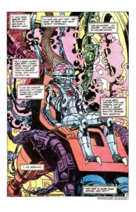 برینیاک ارتقایافته با ظاهری مکانیکی در شماره‌ی ۵۴۴ کمیک Action Comics (برای دیدن سایز کامل روی تصویر تپ/کلیک کنید)