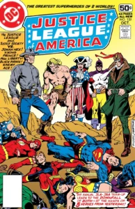 کاور شماره‌ی ۱۵۹ کمیک Justice League of America (برای دیدن سایز کامل روی تصویر تپ/کلیک کنید)