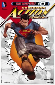 شماره‌ی صفر کمیک Action Comics (برای دیدن اندازه‌ی کامل روی تصویر تپ/کلیک کنید)