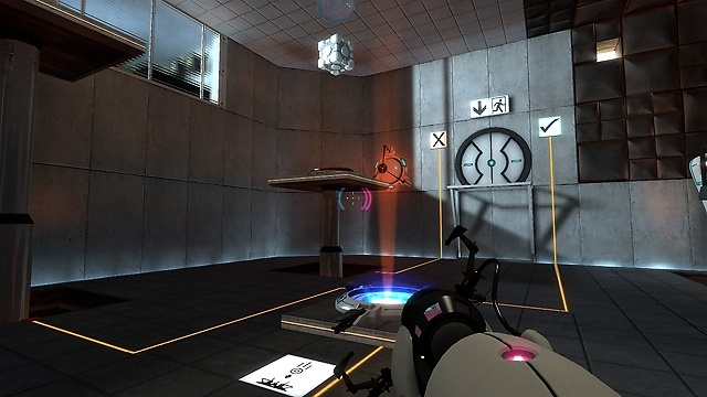 تصویری از گیم پلی بازی Portal 2