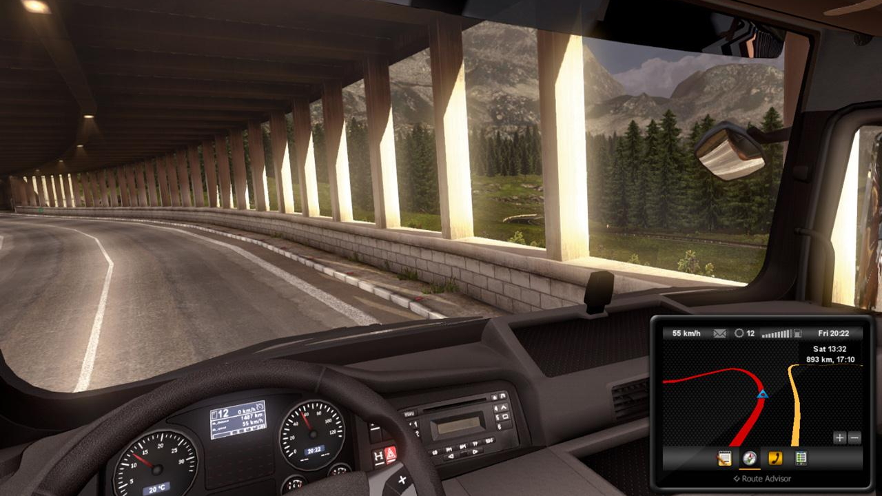 تصویری از گیم پلی بازی Euro Truck Simulator 2