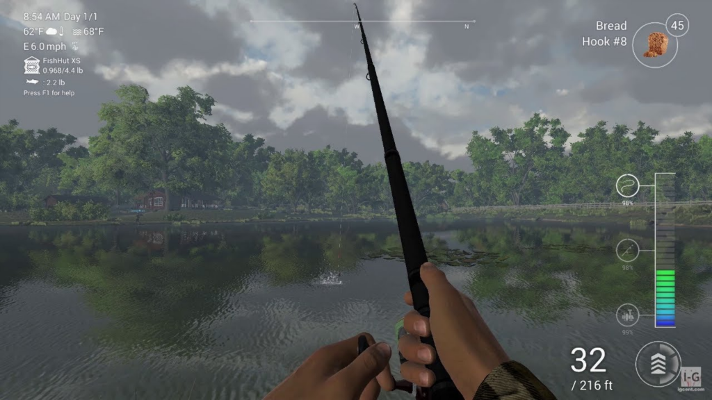 تصویری از گیم پلی بازی Fishing Planet