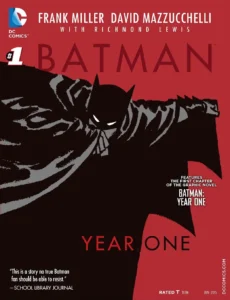 کاور کمیک Batman: Year One (برای دیدن اندازه‌ی کامل روی تصویر تپ/کلیک کنید)