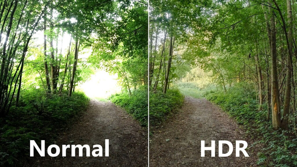 تفاوت تصویر HDR با یک تصویر ساده و بدون آن.