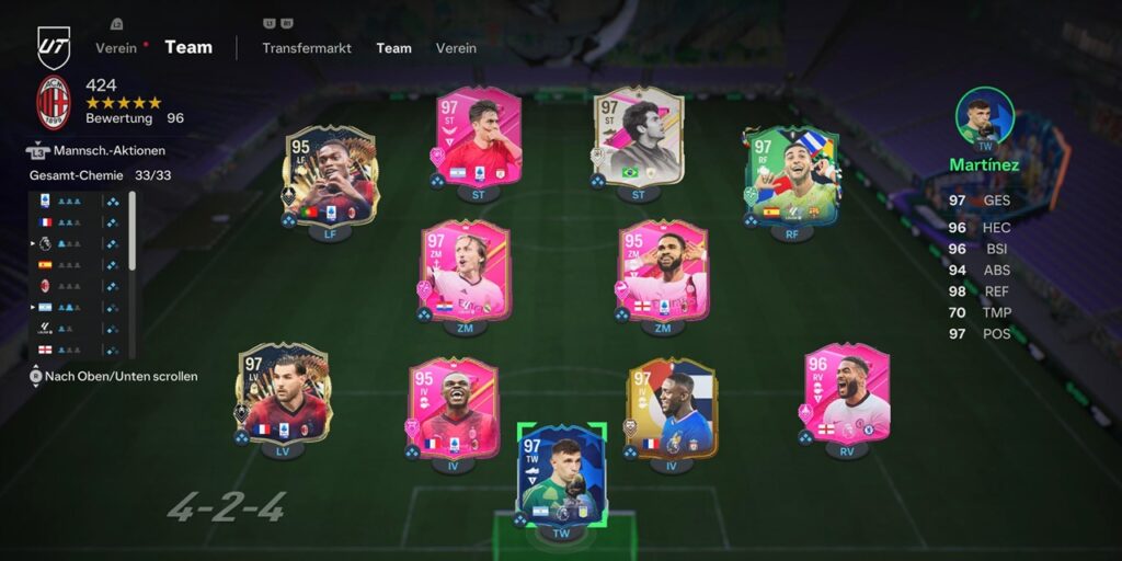 بخش آلتیمیت تیم FC 25