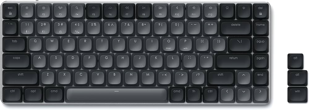 تصویری از کیبورد مکانیکال گیمینگ Satechi مدل SM1 Slim Mechanical Backlit Bluetooth Keyboard