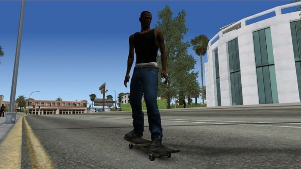 GTA San Andreas skateboard mod