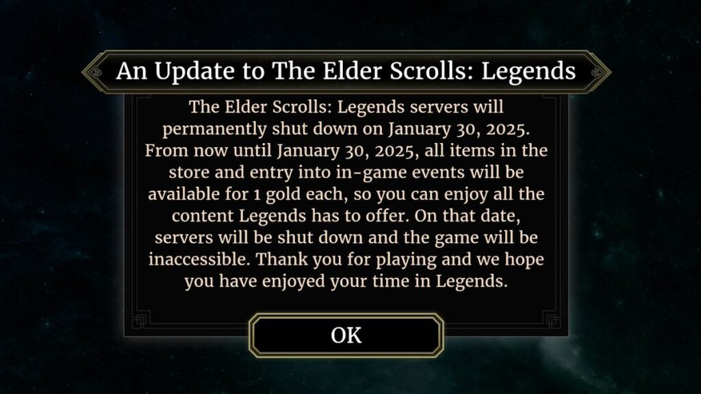 بتسدا بازی کارتی The Elder Scrolls: Legends را تعطیل می‌کند