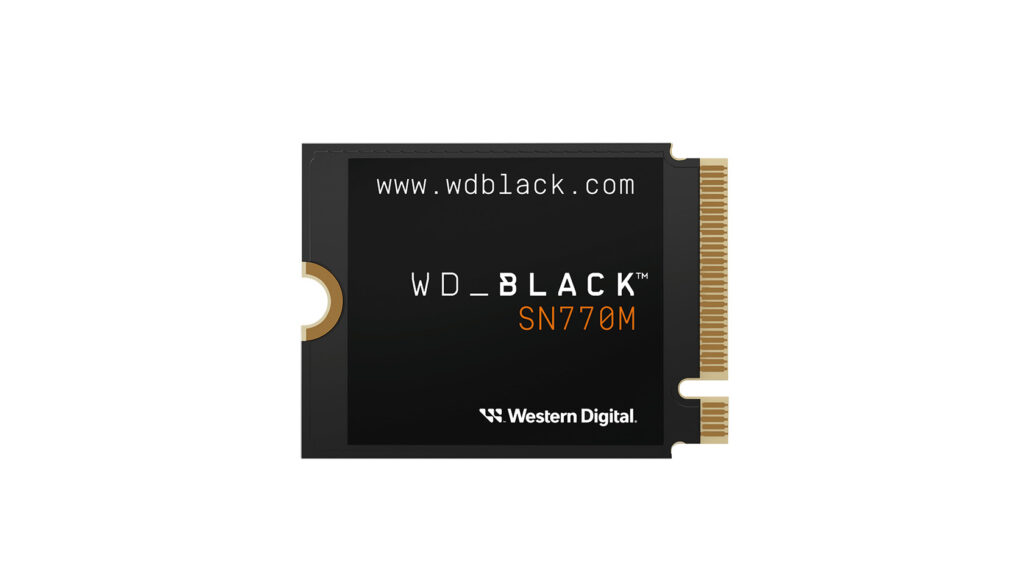 حافظه WD Black SN770M NVMe M.2 SSD، یکی از بهترین حافظه‌های SSD برای استیم دک و کامپیوتر‌های گیمینگ دستی.