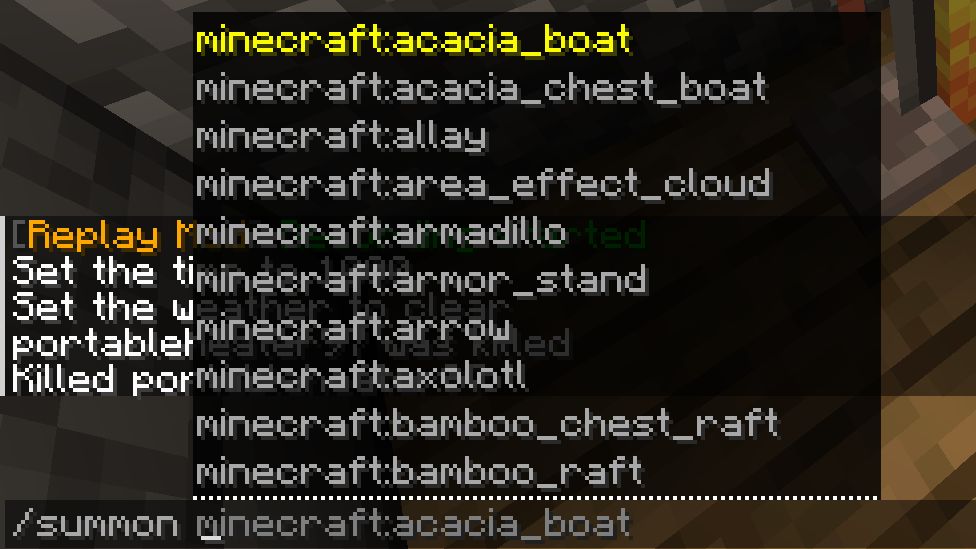 برترین کامند های ماینکرفت