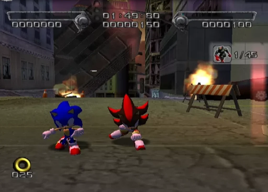 بازی متفاوت سونیک با اسم Shadow the hedgehog