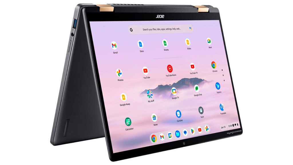 لپ‌تاپ Acer Chromebook Plus Spin 714، یکی دیگر لپ‌تاپ‌های گیمینگ لمسی.