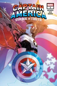 کاور شماره‌ی ۱ کمیک Captain America: Symbol of Truth (برای دیدن اندازه‌ی کامل روی تصویر تپ/کلیک کنید)