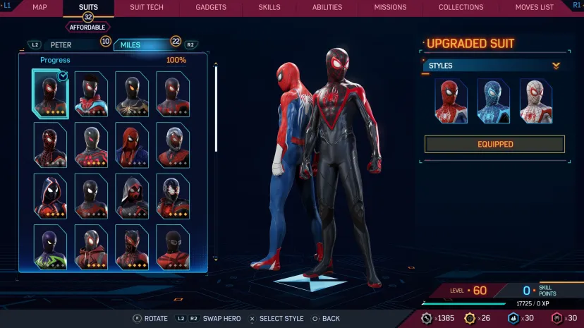 اسکین بازی Marvel's Spider-Man 2