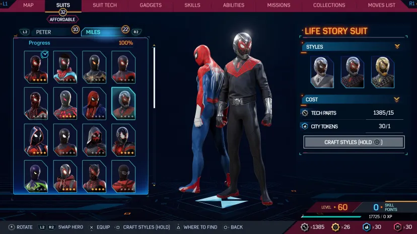 اسکین رایگان در بازی Marvel's Spider-Man 2