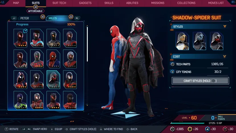 بهترین اسکین بازی Marvel's Spider-Man 2