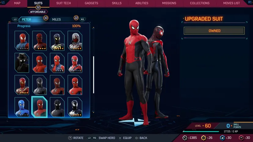 پیتر در بازی Marvel's Spider-Man 2