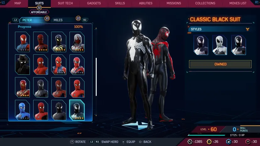 بهترین اسکین بازی Marvel's Spider-Man 2