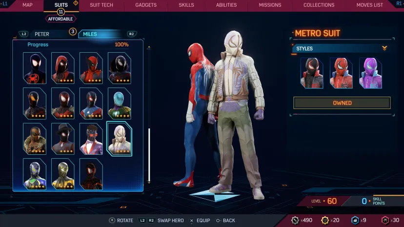 بهترین لباس بازی Marvel's Spider-Man 2