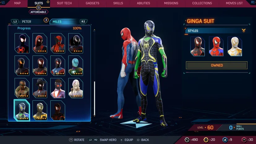 لباس بازی Marvel's Spider-Man 2