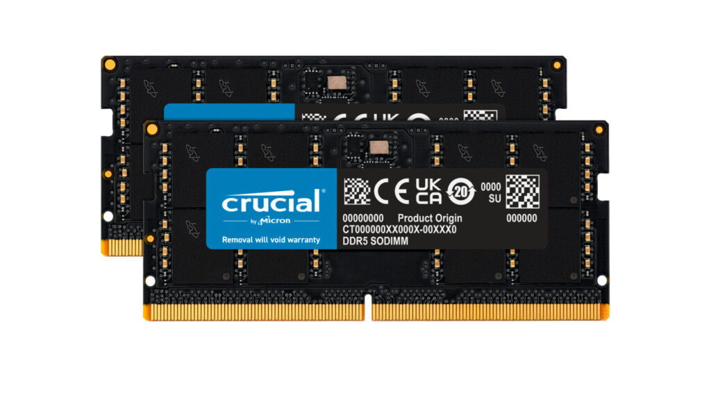 رم گیمینگ لپ تاپ Crucial مدل DDR5 SODIMM، بهترین رم لپ تاپ گیمینگ