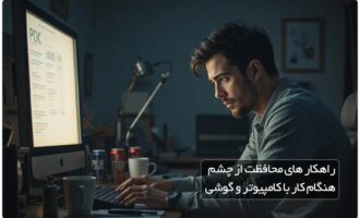 راهکارهای محافظت از چشم هنگام کار با کامپیوتر و گوشی و معرفی محصولات مراقبتی