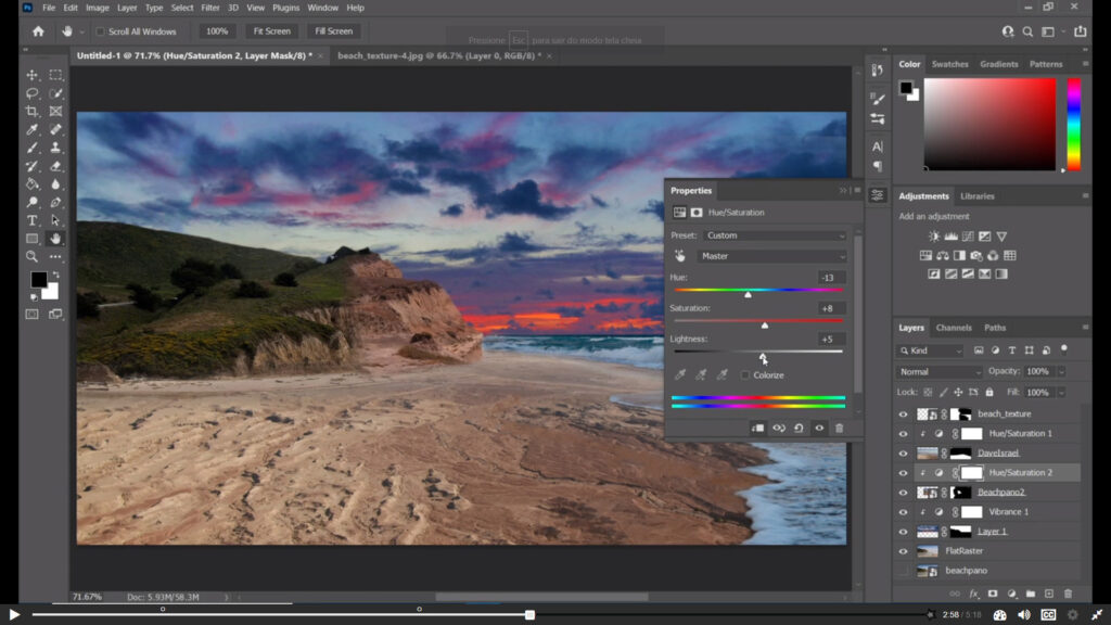 برنامه Adobe Photoshop، از برنامه هایی که یوتیوبرها برای ویرایش و ادیت عکس استفاده میکنند.