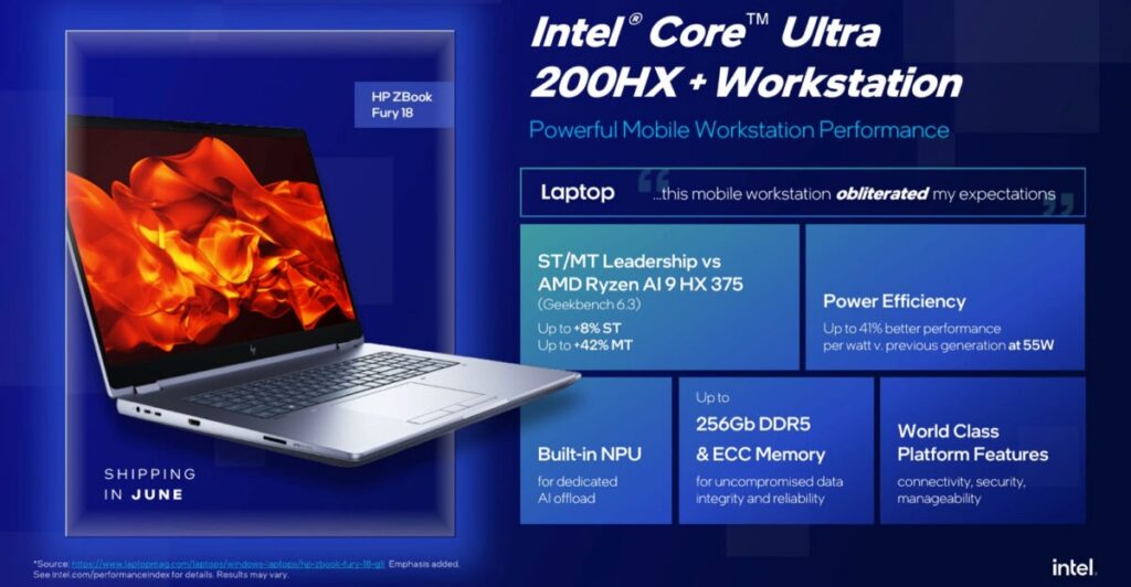 پردازنده‌های سری ورک‌استیشن Core Ultra 200 معرفی شدند