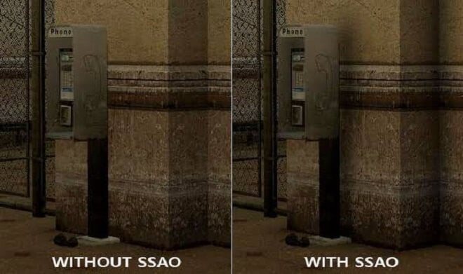 ۱. SSAO – Screen Space Ambient Occlusion | Ambient Occlusion در بازیهای ویدیویی چیست؟ | اصطلاحات گرافیکی