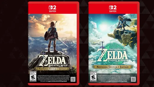 The Legend of Zelda: Breath of the Wild و Tears of the Kingdom (نسخهی Nintendo Switch 2)