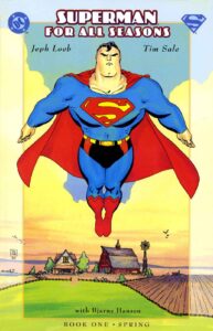 کاور شماره ۱ کمیک Superman for All Seasons (برای دیدن اندازه کامل روی تصویر تپ/کلیک کنید)