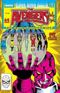 کاور شماره ۱۷ کمیک The Avengers Annual (برای دیدن اندازه کامل روی تصویر تپ/کلیک کنید)