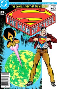 کاور شماره ۱ کمیک The Man Of Steel (برای دیدن اندازه کامل روی تصویر تپ/کلیک کنید)