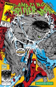 کاور شماره ۳۲۸ کمیک The Amazing Spider-Man (برای دیدن اندازه کامل روی تصویر تپ/کلیک کنید)