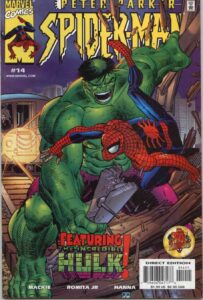 کاور شماره ۱۴ کمیک Peter Parker: Spider-Man (برای دیدن اندازه کامل روی تصویر تپ/کلیک کنید)